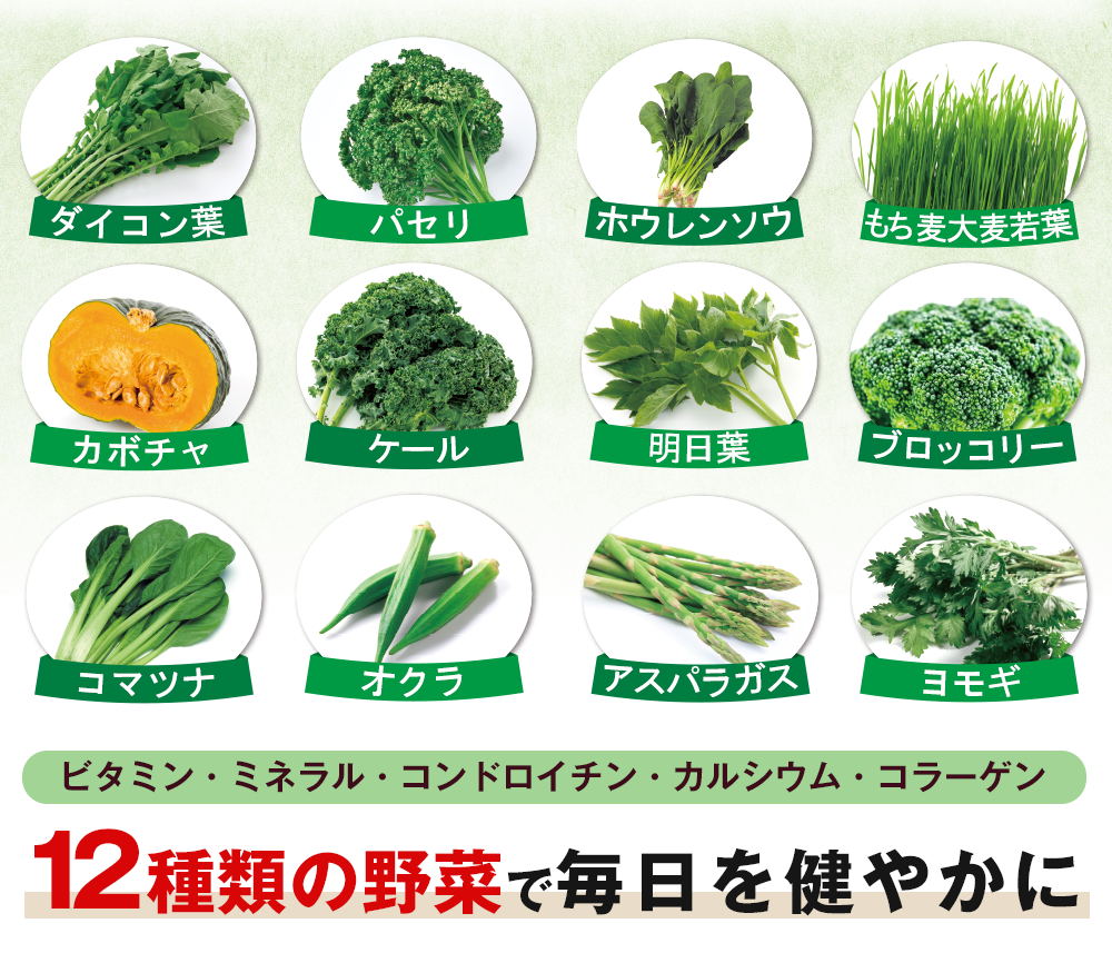 12種類の野菜で毎日を健やかに