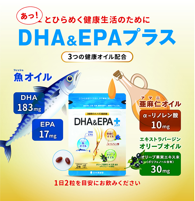 即日発送 DHA イチョウ葉プラス  オメガ３ サプリ イチョウ葉  大豆レシチン ビタミンE 2袋以上購入で5日分サンプル付  80粒入×3袋 約120日分 EPA